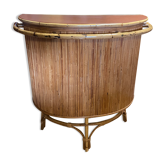 Bar en rotin & bambou vintage année 50/60