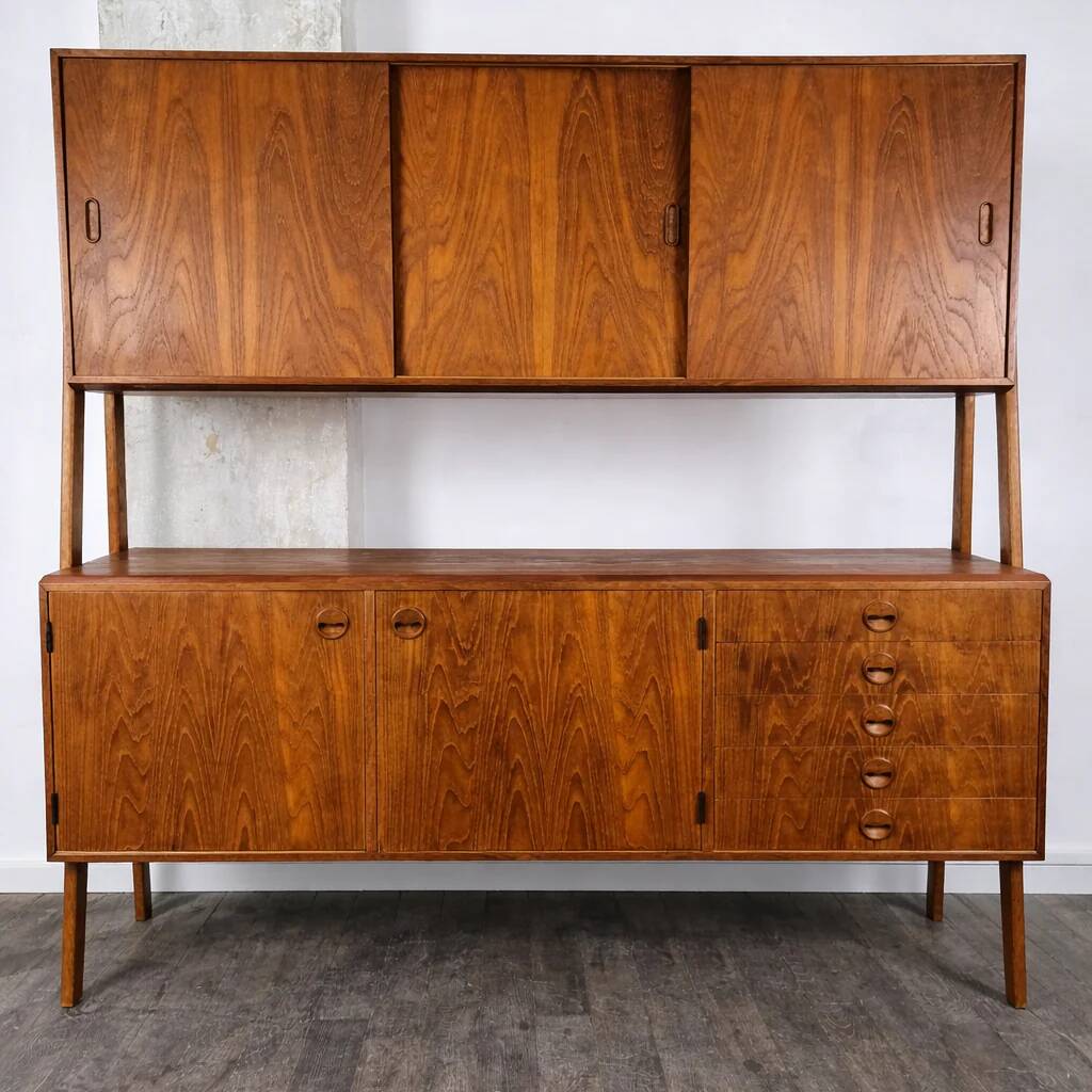 Double enfilade in teak, Denmark, 1960s.