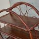 Round rattan library.