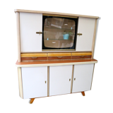 Buffet vintage, bois et formica, 1950