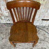 Vintage 1930s Solid Oak Office Chair