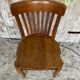 Chaise De Bureau Ancienne Bois Chêne Massif Années 30 Vintage