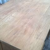 Minister's desk in solid raw oak from the 1930s