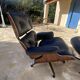 Fauteuil et Ottoman Charles Eames noir, Herman Miller, 2010