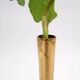Asymmetrical brutalist flower vase in bronze by Heinz Goll, 1960s.