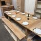 Table de ferme en chêne massif avec rallonges