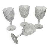 4 Verres à eau en cristal de Saint-Louis | Modèle Gavarni | Début XXe
