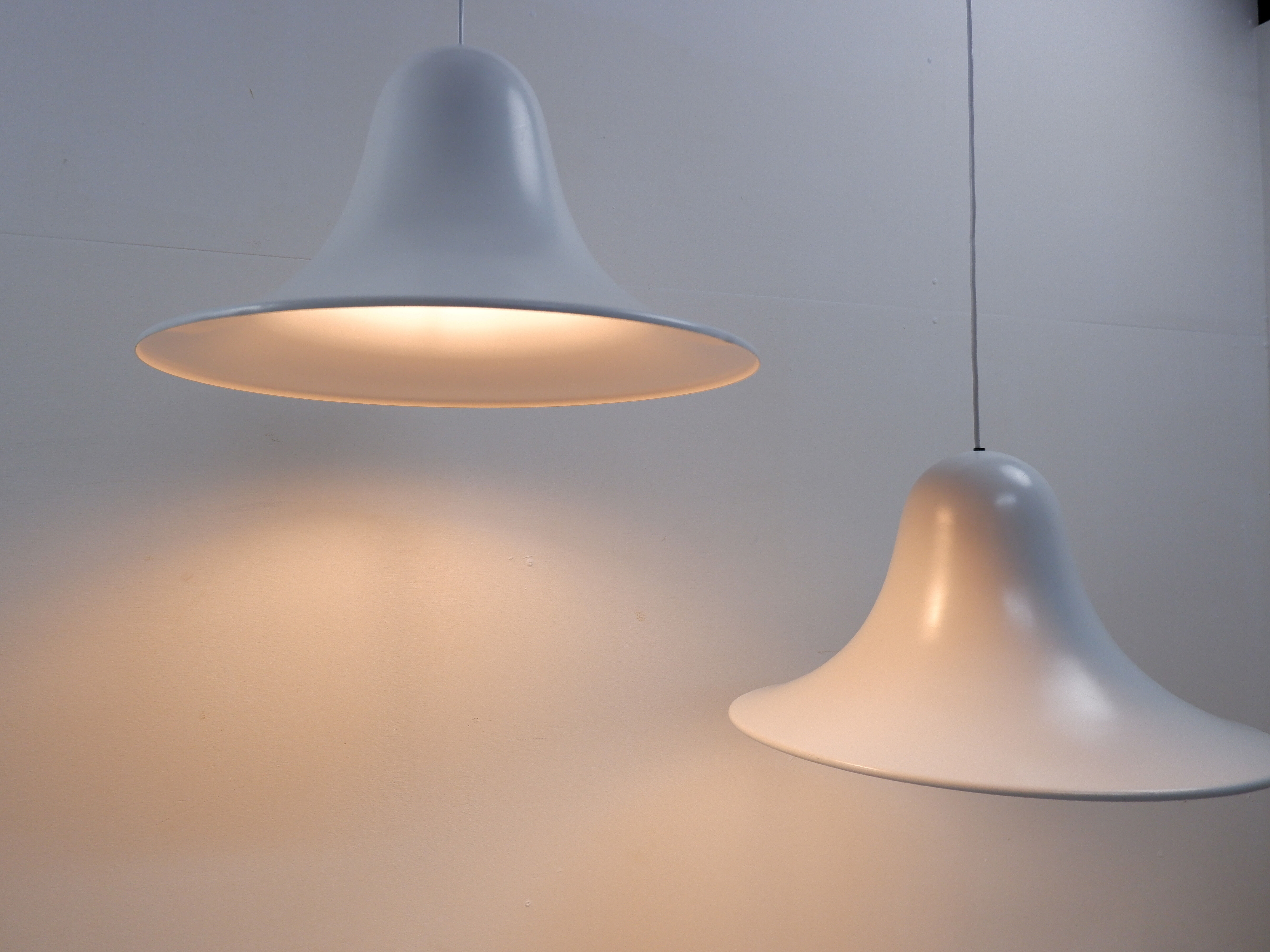 Set of 2 Pantop pendants by Verner Panton, 1980s