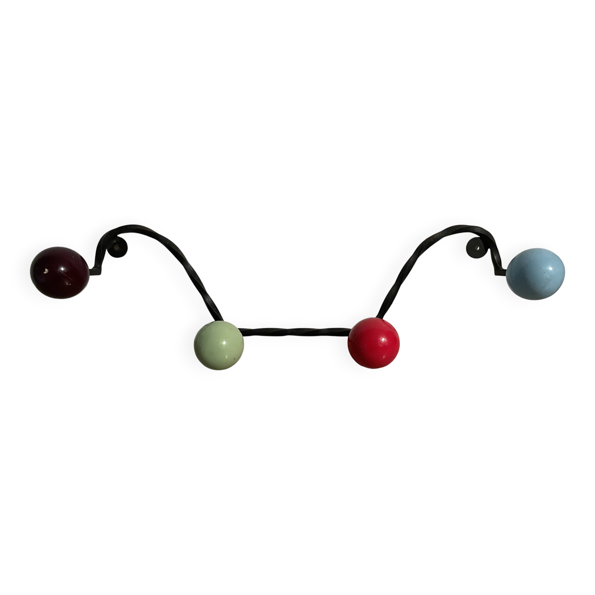 Coat hooks with 4 balls from the 1960s.