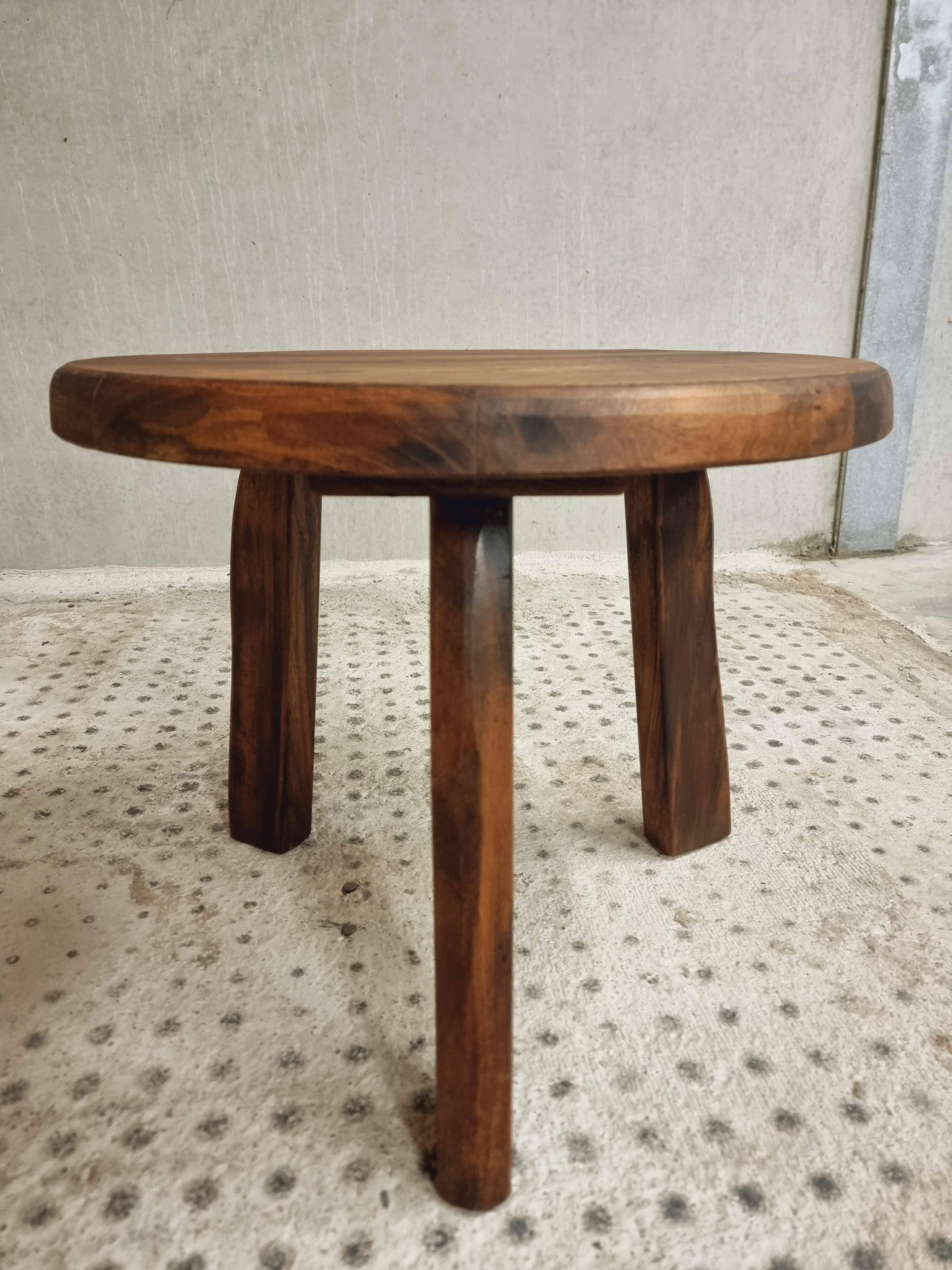 Vintage coffee table brutalist side table plant table 60 cm