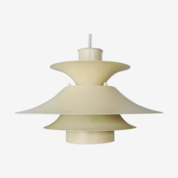 Danish Model Desiree Cream Pendant Light from Lyfa, 1970s