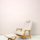 Fauteuil inclinable et repose-pieds par Alf Svensson