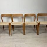Teak chairs model 75 Niels Moller