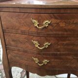 Table de chevet marqueterie