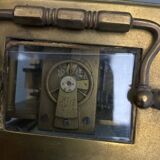 Réveil pendule d'officier voyage cadran émail Raoul Daguzé Nantes