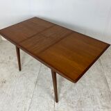 Vintage teak dining table Louis Van Teeffelen 1960s