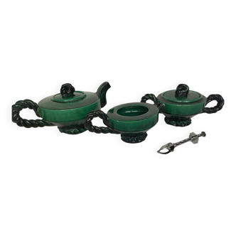 Vallauris green tea set – 1960s