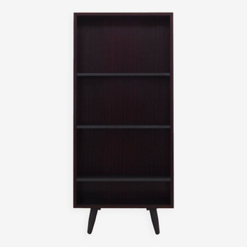 Mahogany bookcase, Danish design, 1970s, manufacturer: Omann Jun