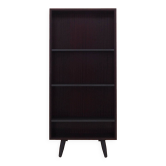 Mahogany bookcase, Danish design, 1970s, manufacturer: Omann Jun