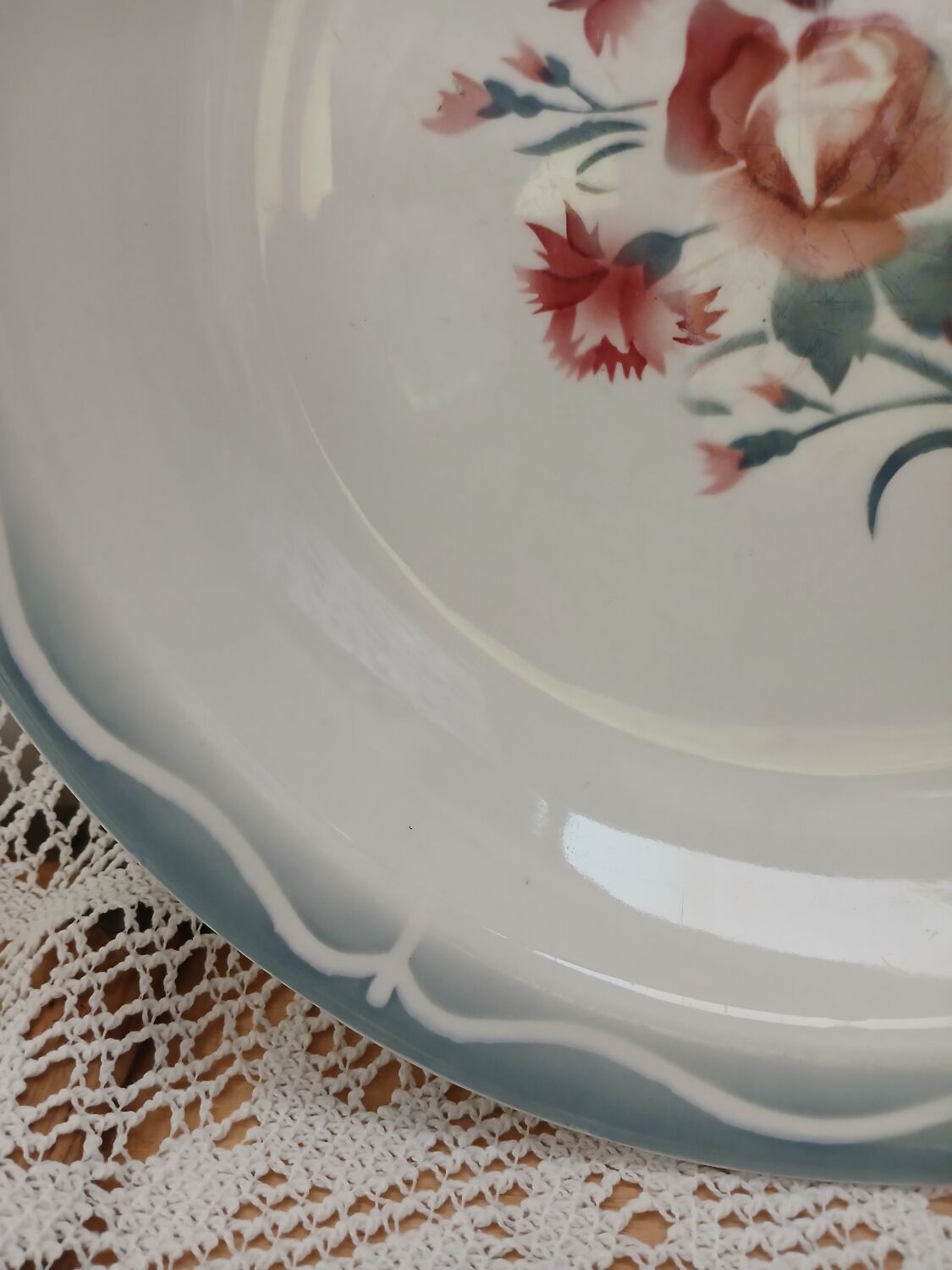 Old Digoin and Sarreguemines dish