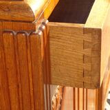 Sideboard with sentry boxes and mirror, Art Deco