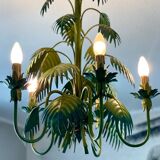 Tropical chandelier in sheet metal 1970.