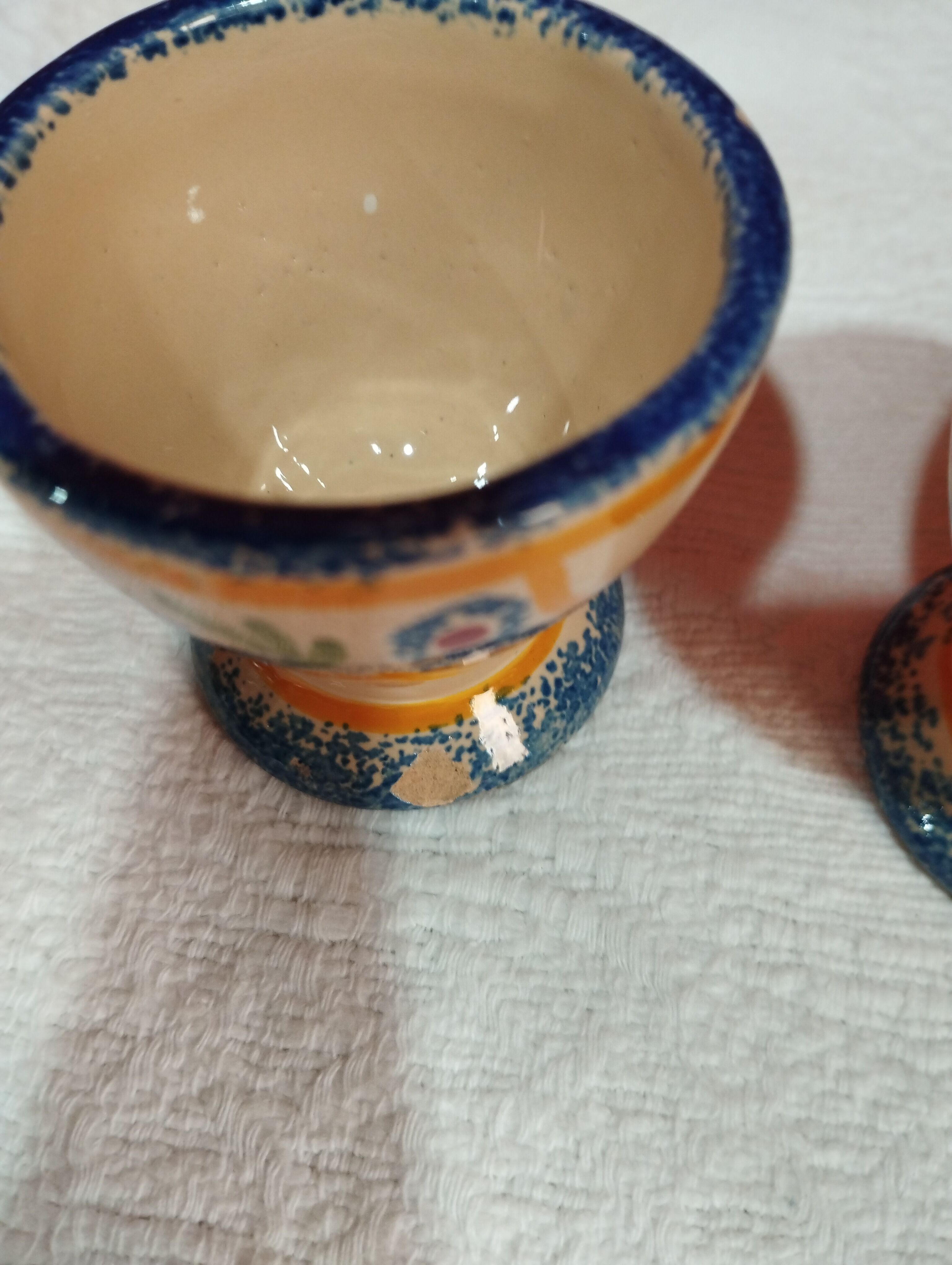 lot of 3 old earthenware shells from Quimper - Henriot