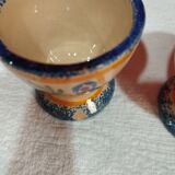 lot of 3 old earthenware shells from Quimper - Henriot