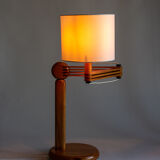 Lampe articulée en pin massif années 70/80