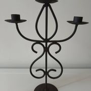 Raw wrought iron chandelier