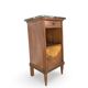 Tables de chevet italiennes en placage d'acajou avec de splendides