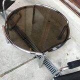 Table basse tubulaire chromée du milieu du siècle, années 1960