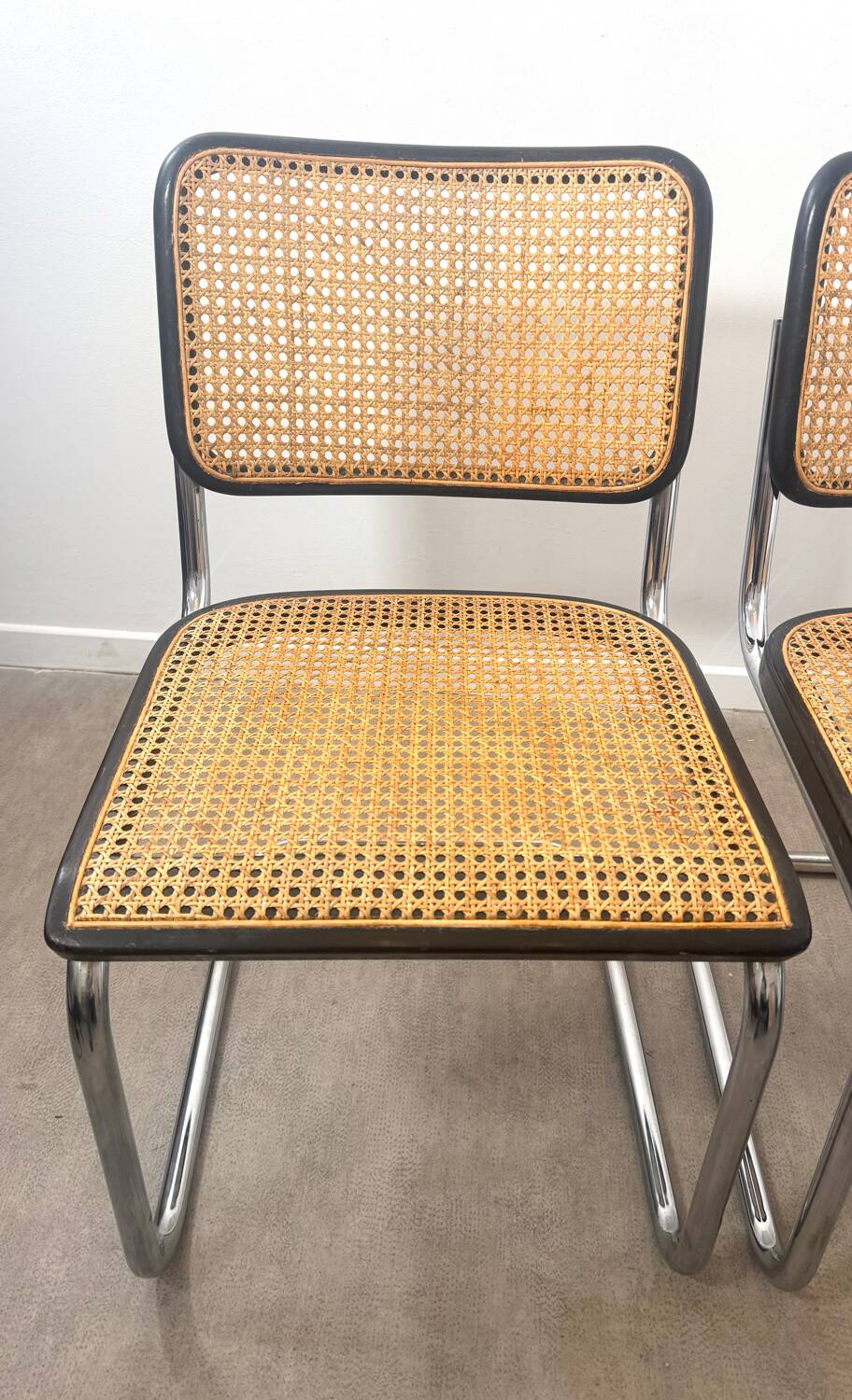 Authentic Pair of Breuer Thonet S32 Chairs –