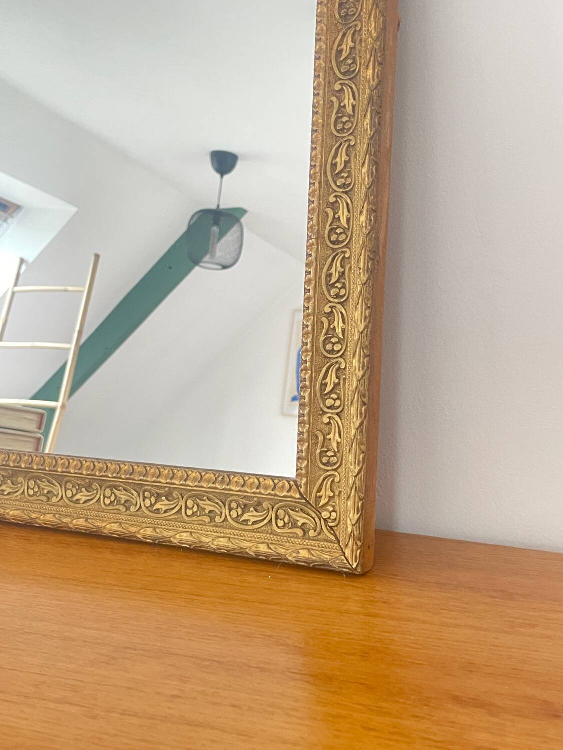 Vintage golden mirror