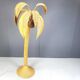 Vintage bamboo palm tree floor lamp, 1970s