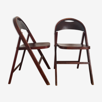 Lot de 2 chaises pliantes thonet b751