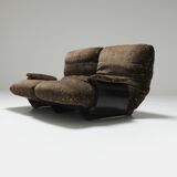 Vintage Marsala set in 'Liberty' fabric by Michel Ducaroy for Ligne Roset.