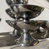 11 vintage stainless steel bowls