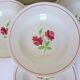 4 assiettes creuses K et G Luneville modèle Rose Mai 2106201