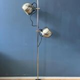 Silver mid-century vintage Herda eyeball floor lamp