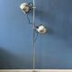 Silver mid-century vintage Herda eyeball floor lamp