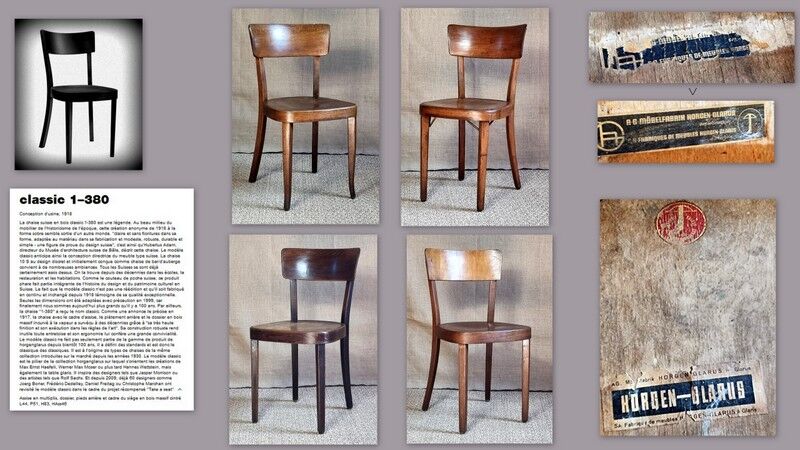 4 chairs Horgen Glarus 30s-50s
