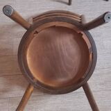 Set of 4 Baumann bistro chairs with round seats.