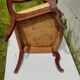 Mahogany butt armchair and mahogany veneer XIX th