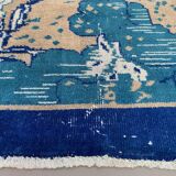 Vintage turkish rug 225x145 cm carpet