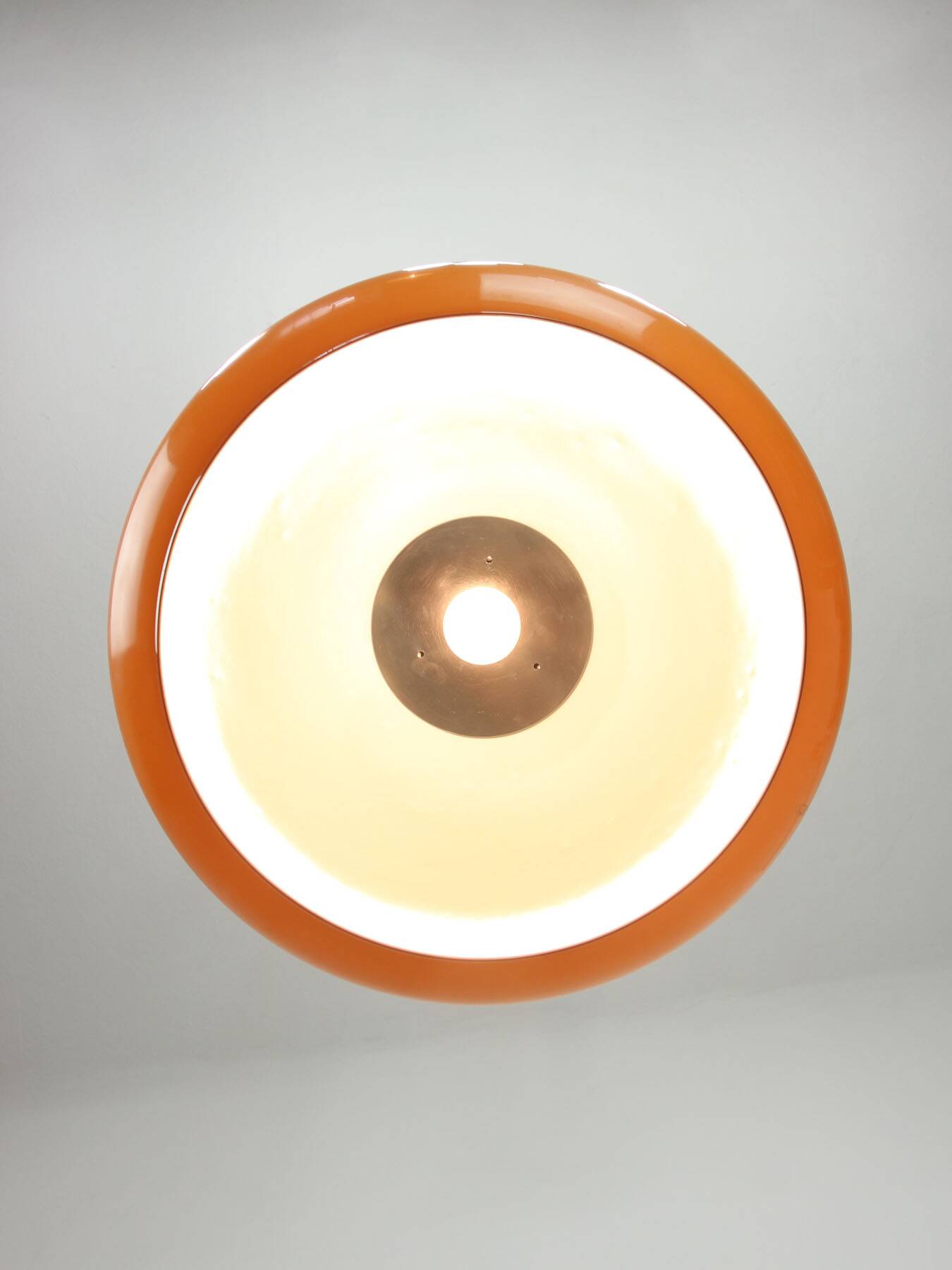 Large Space Age Brown Pendant Lamp from Guzzini, 1960s