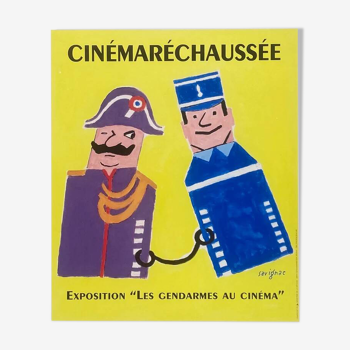 Affiche original Cinémaréchaussée par Raymond Savignac - Petit Format - On linen