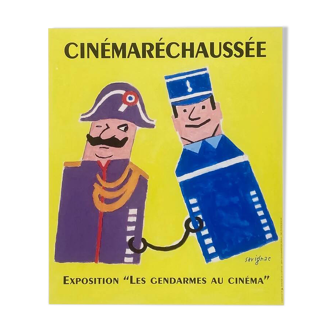 Affiche original Cinémaréchaussée par Raymond Savignac - Petit Format - On linen