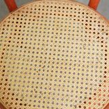Super charming set of 2 red vintage Thonet design bistro chairs