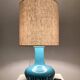 Mid-Century Blue Ceramic Table Lamp